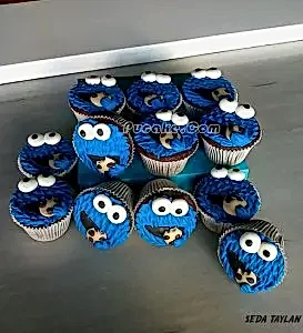 Kurabiye Canavarı Cupcake