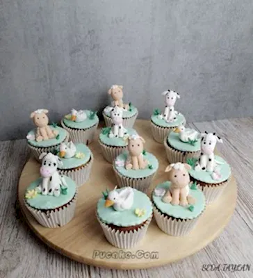 Hayvan Figürlü Cupcake