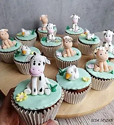 inek figür cupcake
