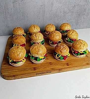 Hamburger-Cupcake-Siparis