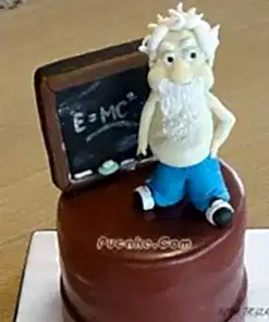 Albert Einstein tasarım Pasta